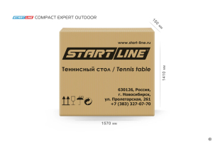 Стол теннисный Start Line Compact Expert 6 Всепогодный Зелёный