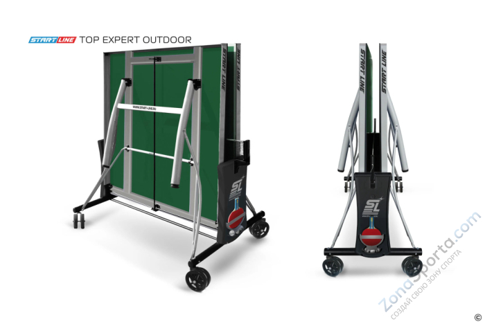 Теннисный стол Top Expert 6 Всепогодный Зелёный