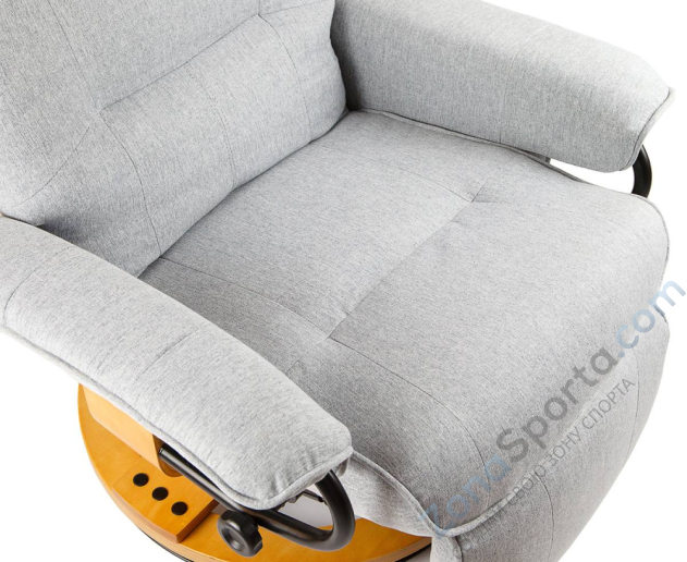 Вибромассажное кресло с с подъемным пуфом и подогревом Calviano 2162