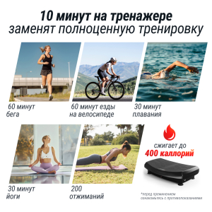 Виброплатформа Unix Fit Boost 4D Black