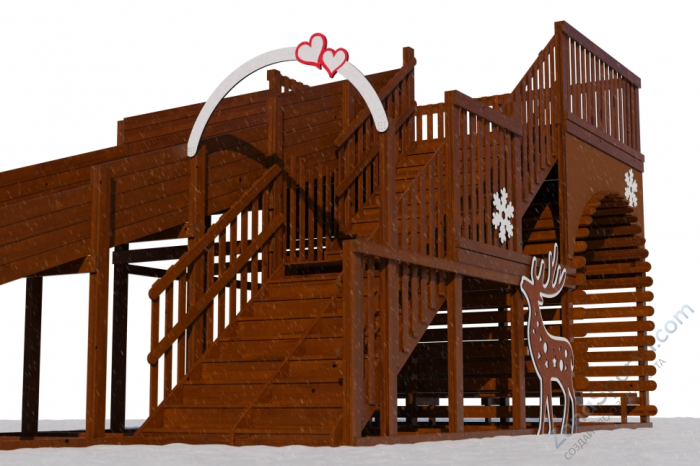 Зимняя горка Эверест