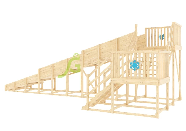 Зимняя горка IgraGrad Snow Fox скат 10 м (мод. 2) без окраски