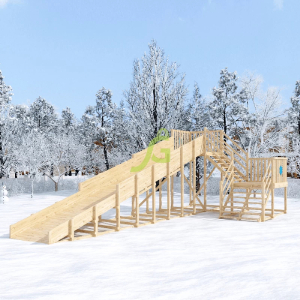 Зимняя горка IgraGrad Snow Fox скат 10 м (мод. 2) без окраски