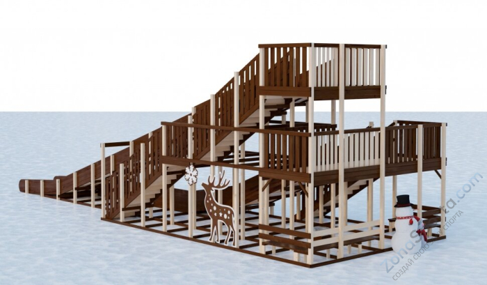 Зимняя горка Самара