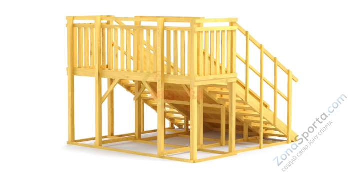 Зимняя горка Савушка Зима Wood-4