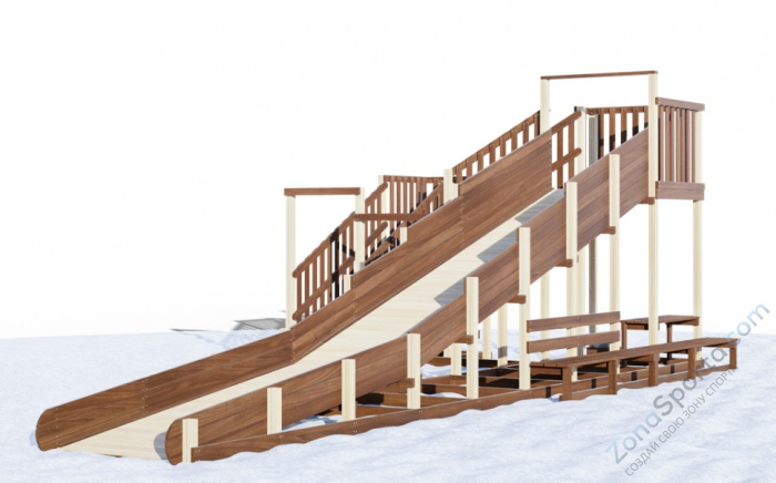 Зимняя горка Snow Crystal 2